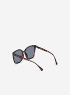Plastic Oversized Square Tortoise Sunglasses