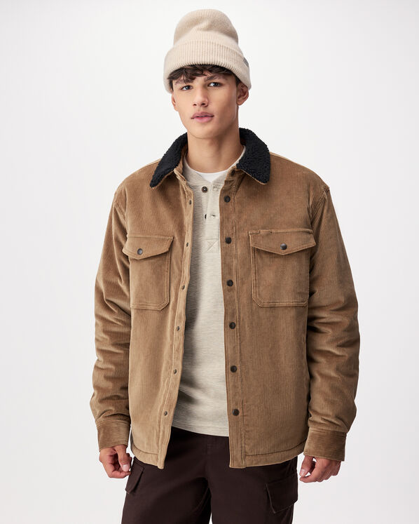 Cord Shearling Fleece Lined Jacket