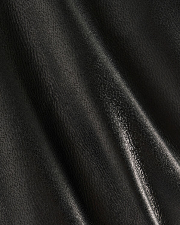 Womens Leather Double Breasted Blazer