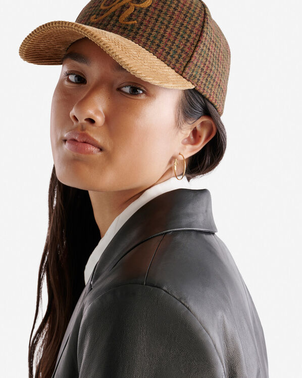 Womens Leather Double Breasted Blazer