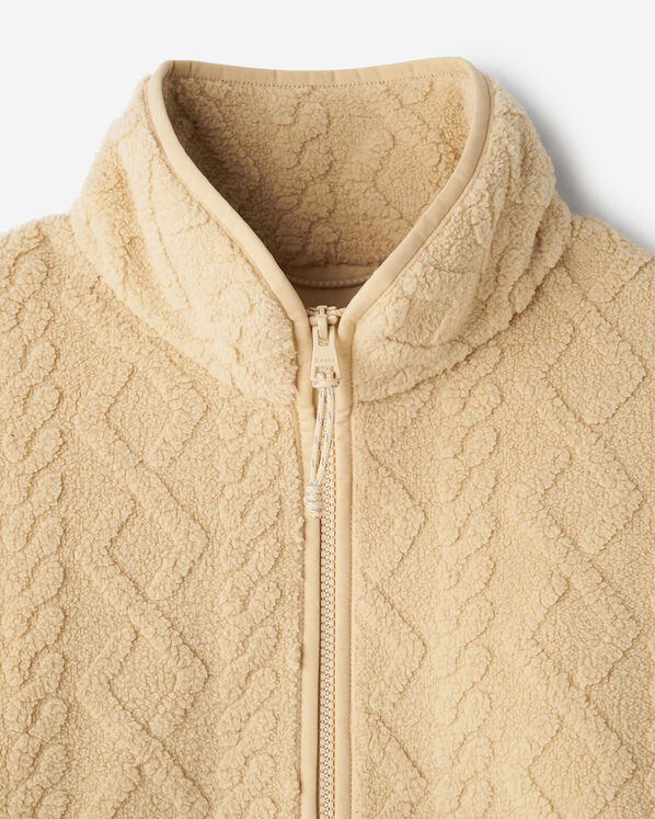 Cable Shearling Fleece Half Zip