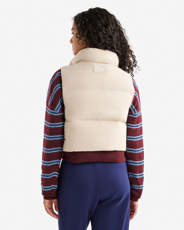 Roots Down Puffer Crop Vest