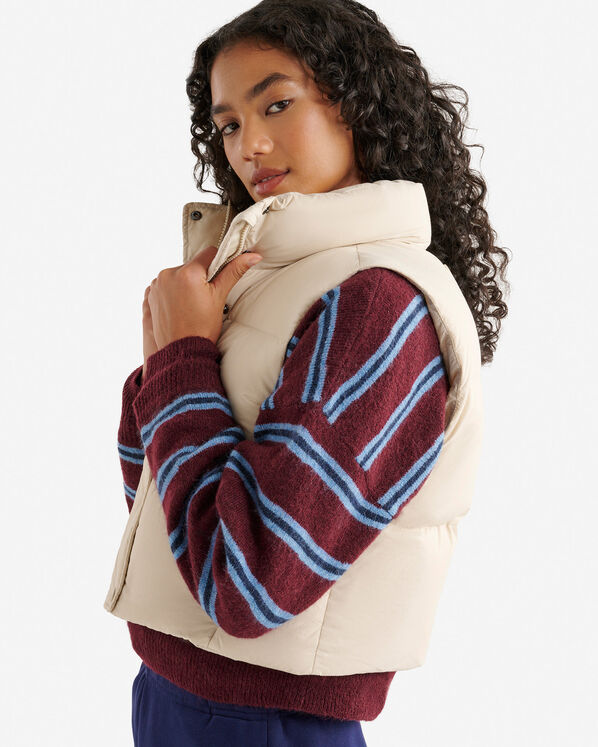 Roots Down Puffer Crop Vest