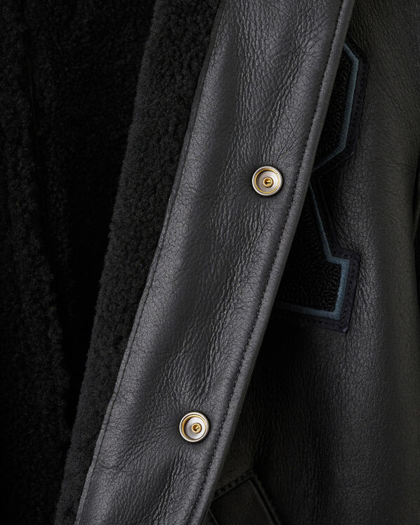 Shearling Varsity Jacket