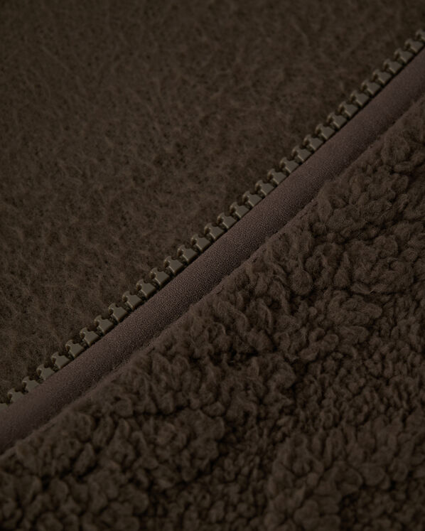 Cable Shearling Fleece Half Zip