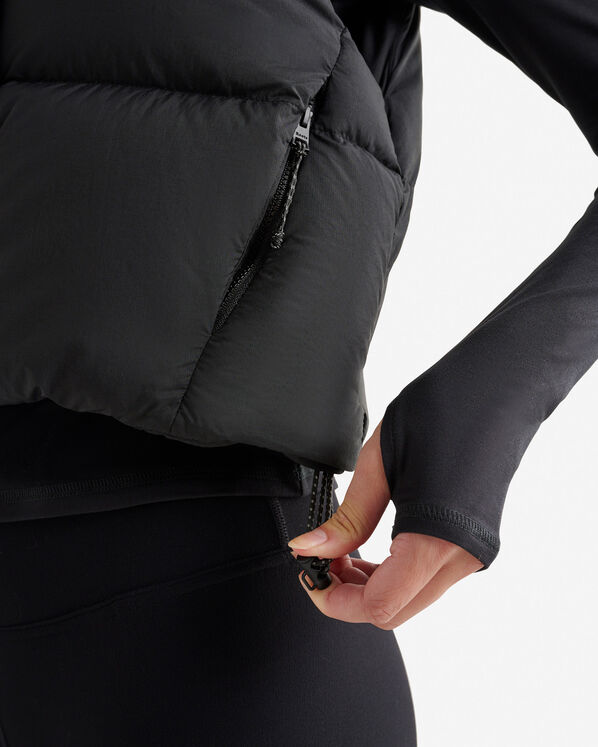 Roots Down Puffer Crop Vest