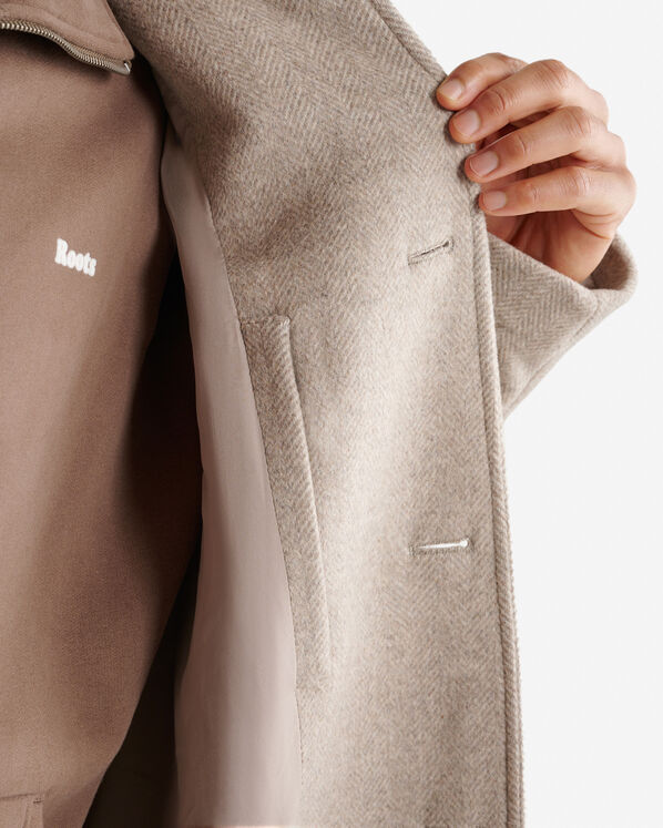 Long Wool Blend Coat