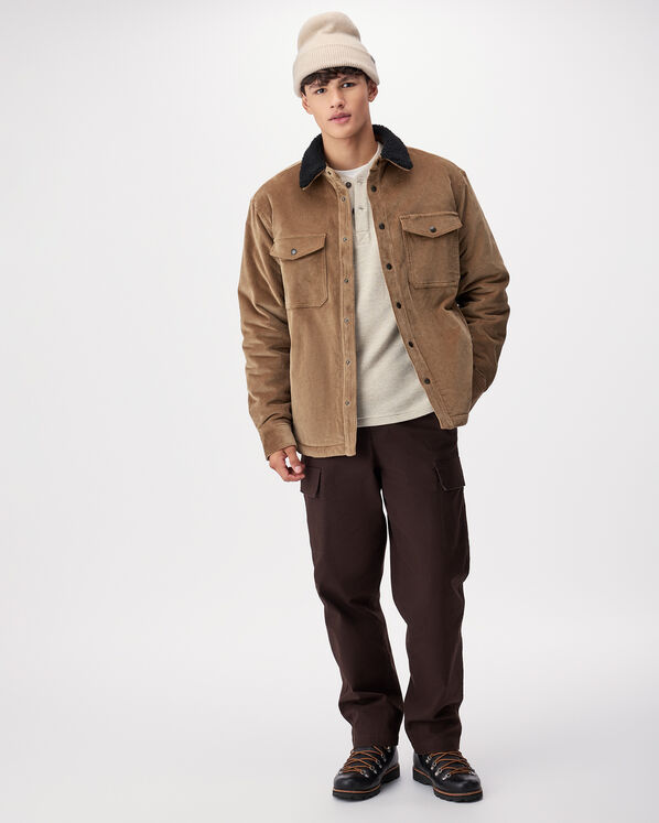 Cord Shearling Fleece Lined Jacket