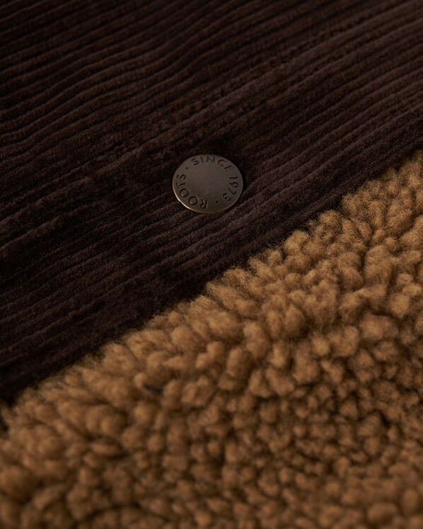 Cord Shearling Fleece Lined Jacket