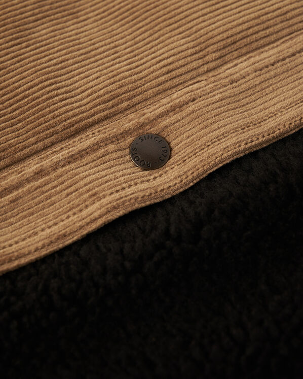 Cord Shearling Fleece Lined Jacket