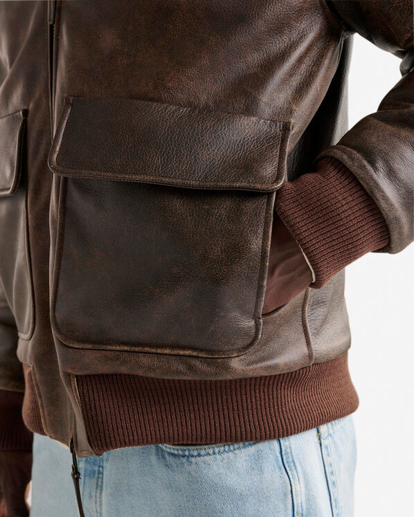 Leather Aviator Jacket